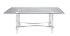 Contemporary Dining Table w/ 42"x 72" Top 4038-DT-RCT-4272