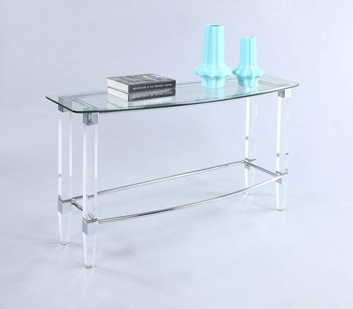 Contemporary Rectangular Glass Top Sofa Table 4038-ST