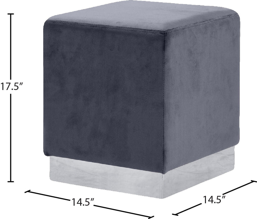 Jax Velvet Upholstered Stool