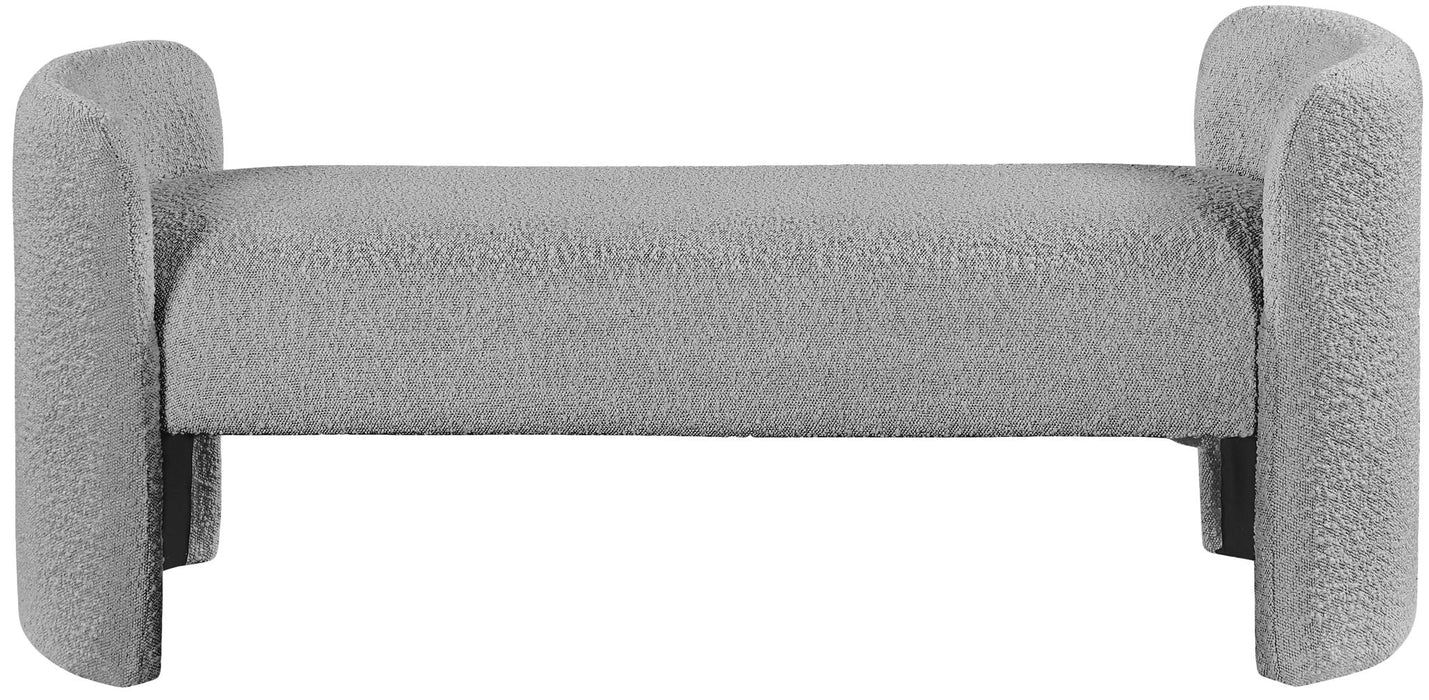 Peyton Boucle Fabric Upholstered Bench