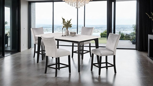 Sabro Rect Counter Ht. Table - Black/White