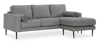 Hazela Loveseat - Black/Gray
