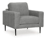 Hazela Loveseat - Black/Gray
