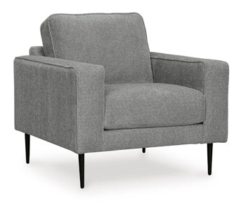 Hazela Loveseat - Black/Gray