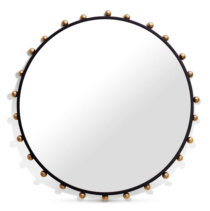Raven 32" W X 32" H Metal Frame Mirror
