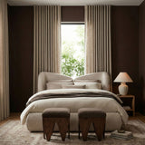 Altair Velour Fur Fabric Upholstered Bench