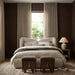 Altair Velour Fur Fabric Upholstered Bench