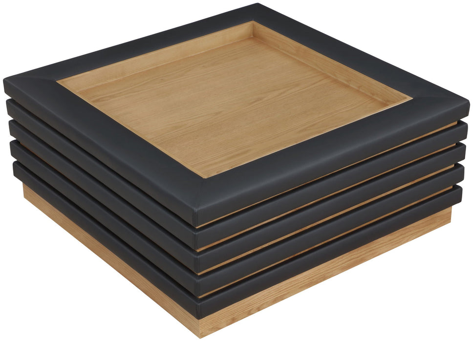 Rory Vegan Leather And Oak Veneer Coffee Table