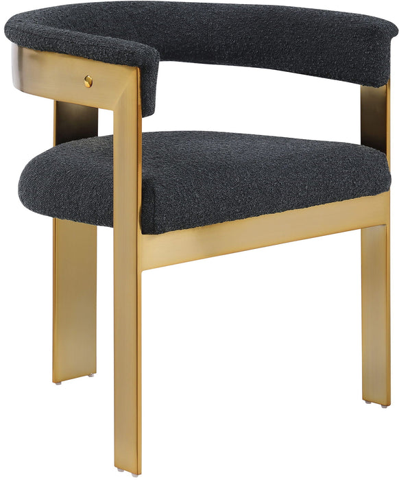 Romeo Boucle Fabric Upholstered Dining Chair