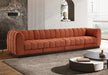 Quinn 133" Chenille Fabric Upholstered 4pc. Modular Sofa