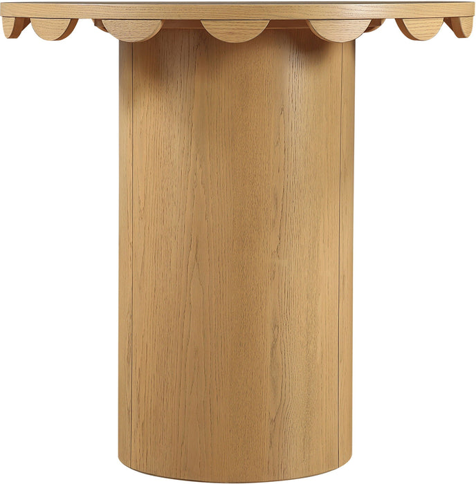 Dahlia 36" Solid Wood And Natural Cane Counter Height Table