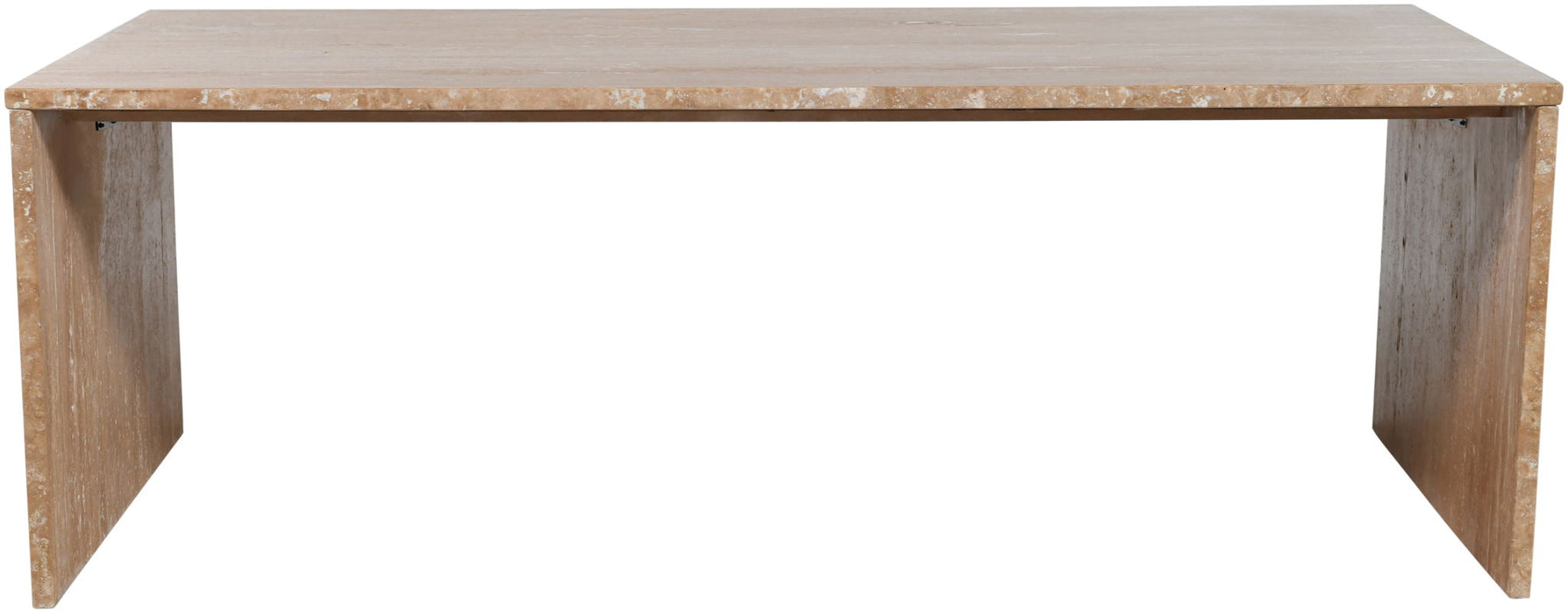 Pienza Travertine End Table