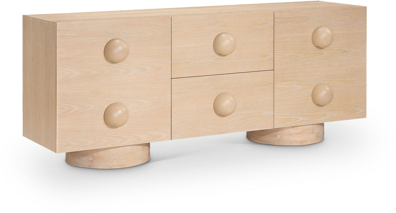 Bubble Solid Wood And Oak Veneer Sideboard / Buffet