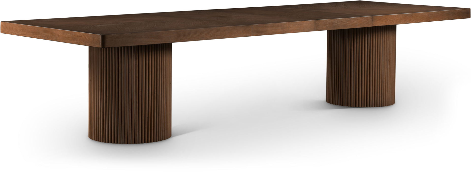 Belinda 96" / 120" / 144" Solid Wood And Oak Veneer Extendable Dining Table