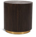 Nile Oak Wood Top And Metal Base End Table