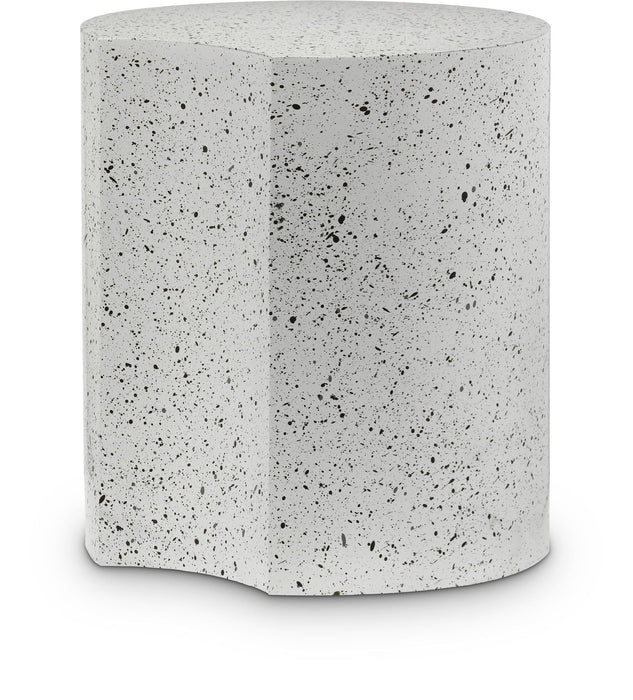 Dimple Terrazzo Pattern Iron End Table