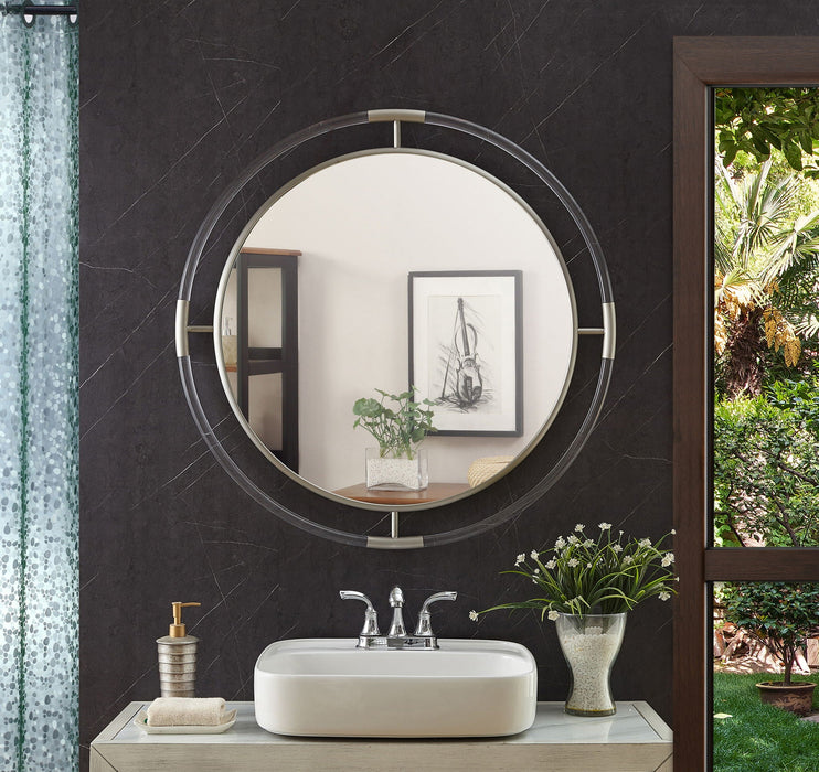 Ghost 34" W X 34" H Acrylic And Metal Frame Mirror