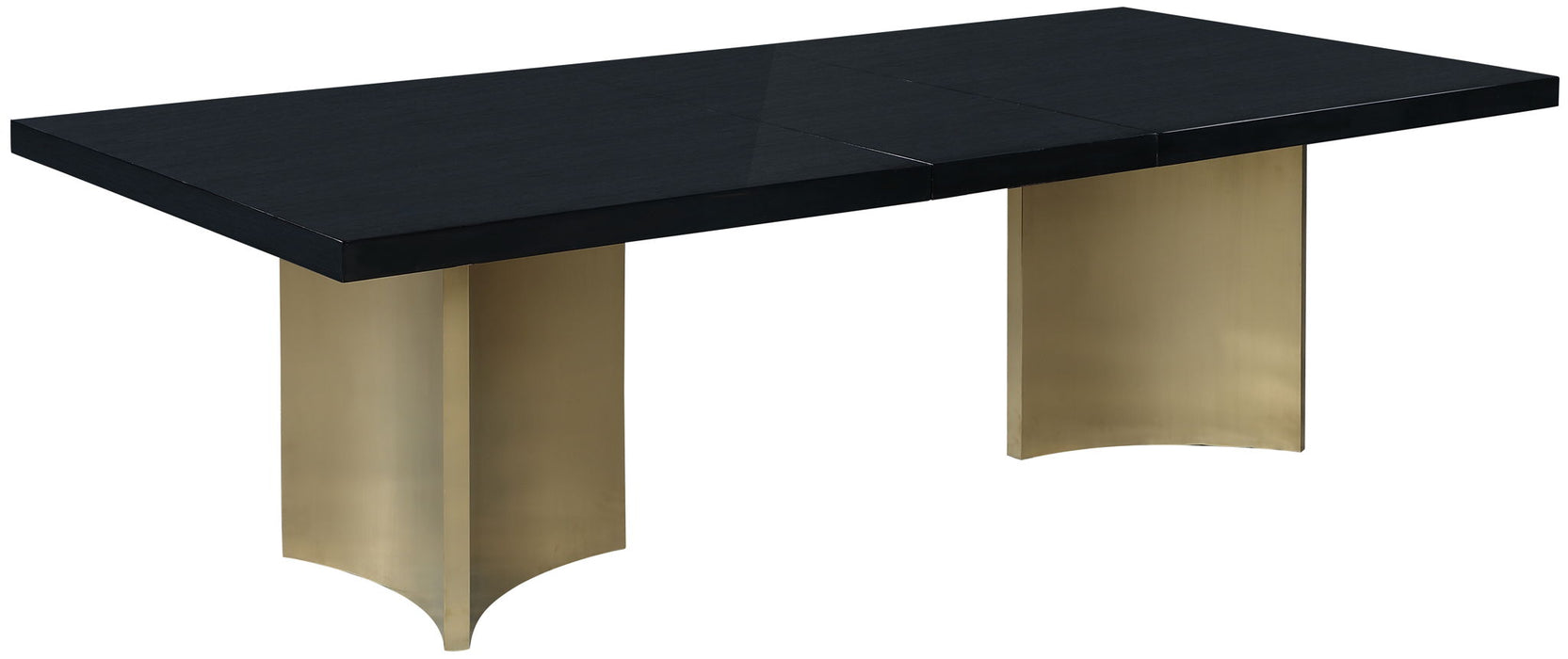 Immerse 84" / 104" / 123.5" Lacquer Top And Stainless Steel Base Extendable Dining Table