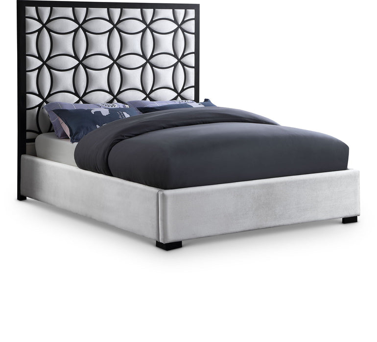Taj Velvet Upholstered Bed
