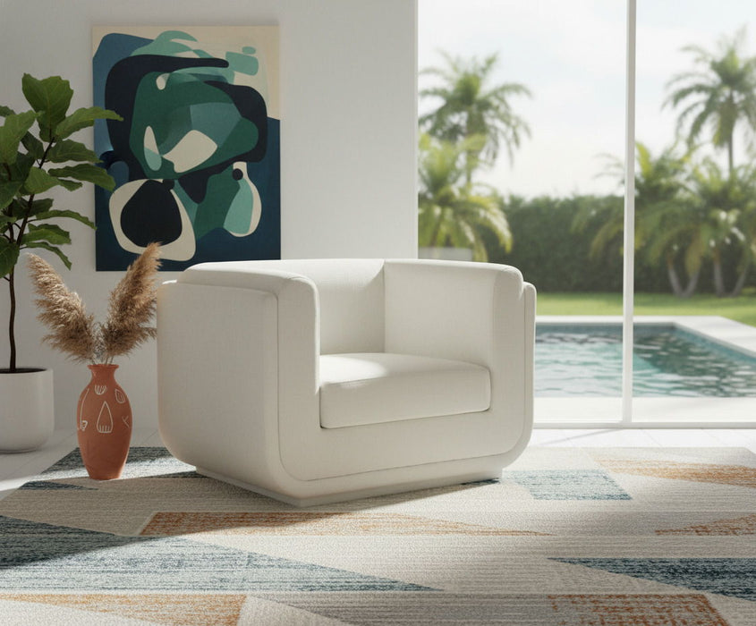 Kimora Linen Textured Fabric Upholstered Chair