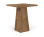Fenwick 36.25" Cane, Oak Veneer And Solid Wood Bar Height Table