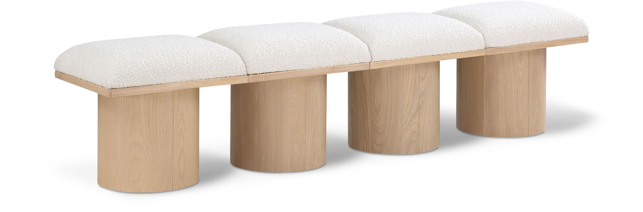 Pavilion Boucle Fabric Upholstered 4pc. Modular Bench