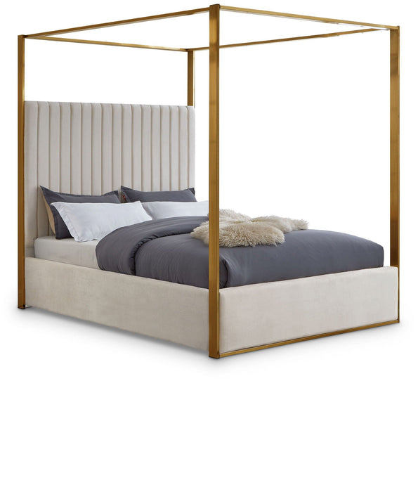 Jones Velvet Upholstered Bed