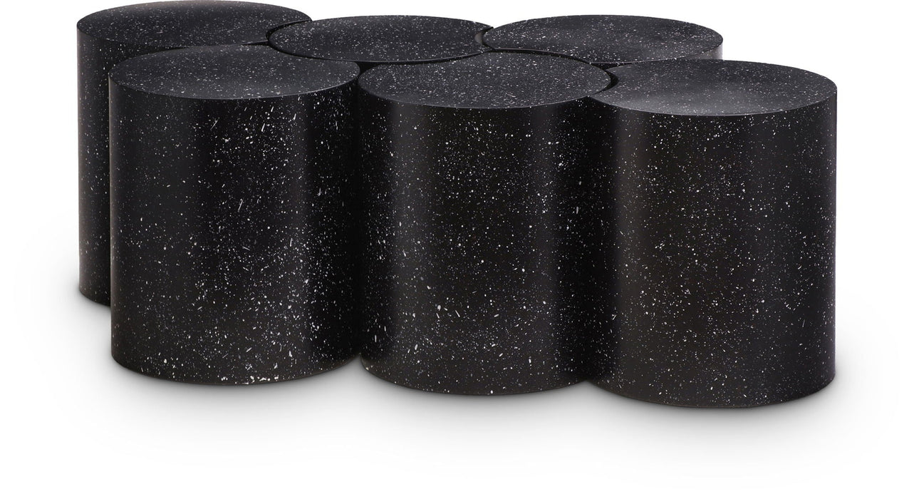 Dimple Terrazzo Pattern Iron Nesting 6pc. Modular Coffee Table