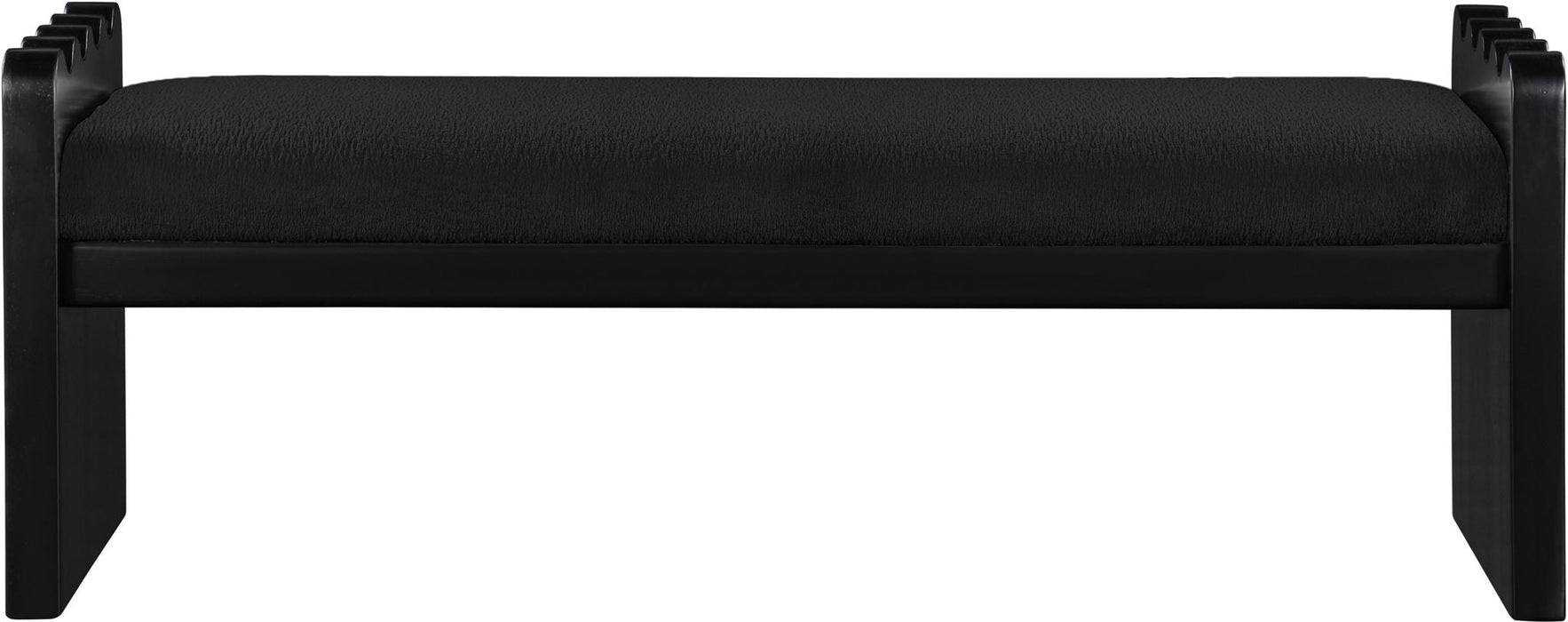 Sonia Velour Fur Fabric Upholstered Bench