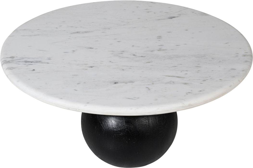 Treviso Genuine Marble Top And Mango Wood Base Coffee Table