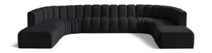 Arc 161" Velvet Upholstered 10pc. Modular Sectional