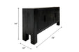 Reed 4Dr Sideboard Ebony Black