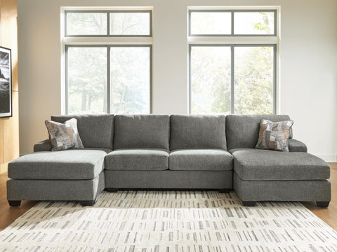 Seccional Clarington de 3 piezas con doble chaise