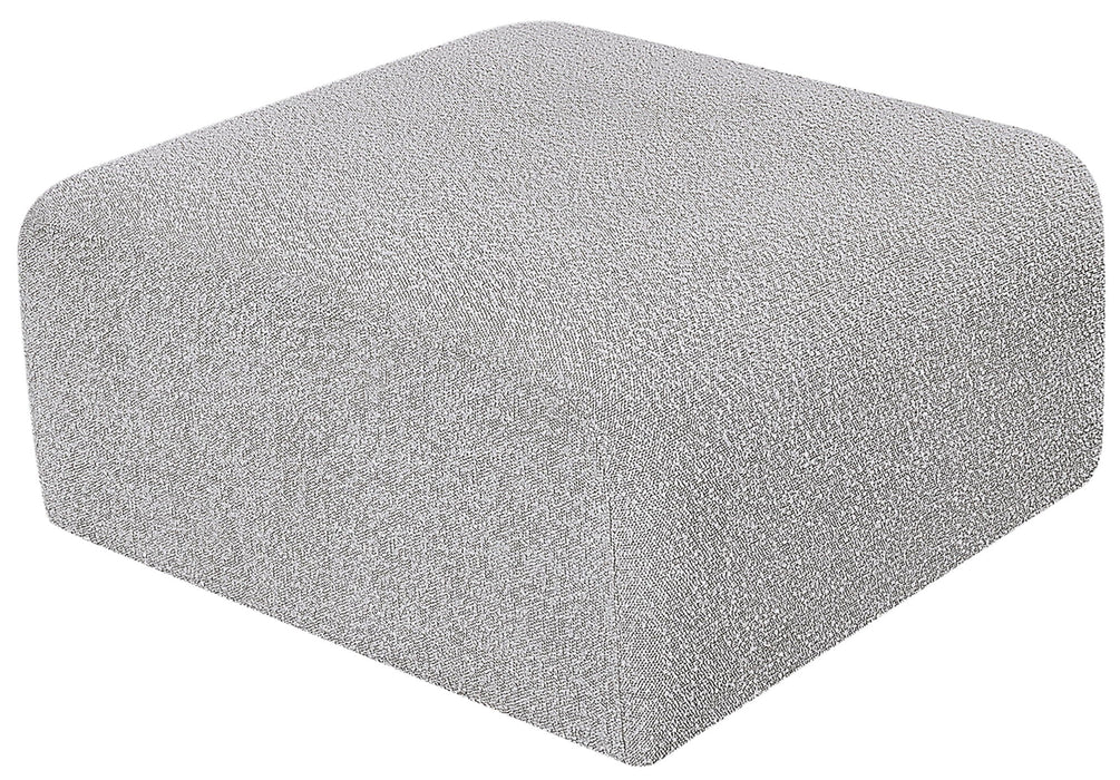 Arc Boucle Fabric Upholstered Modular Ottoman