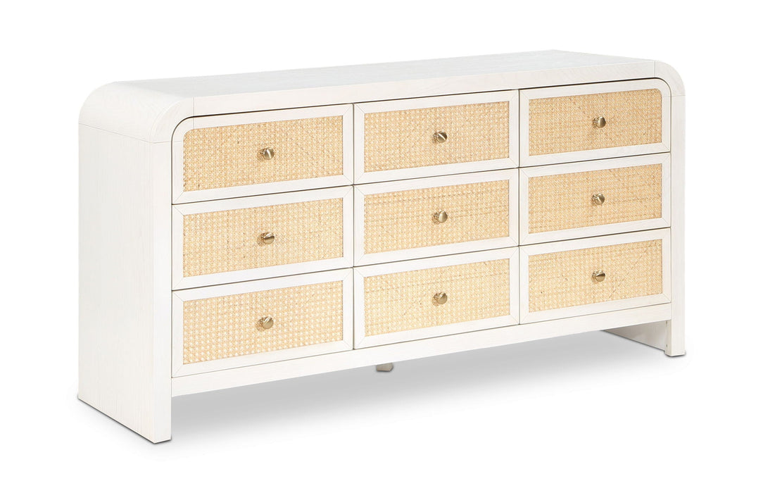 Siena Ash Wood And Natural Cane Dresser