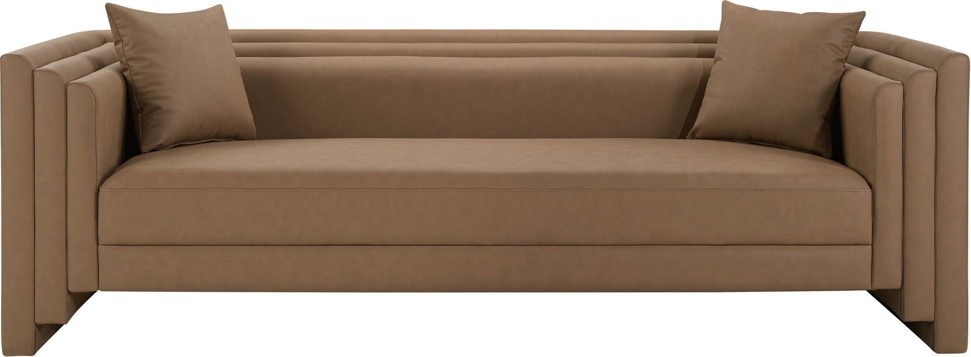 Everett 88.5" Vegan Leather Upholstered Sofa
