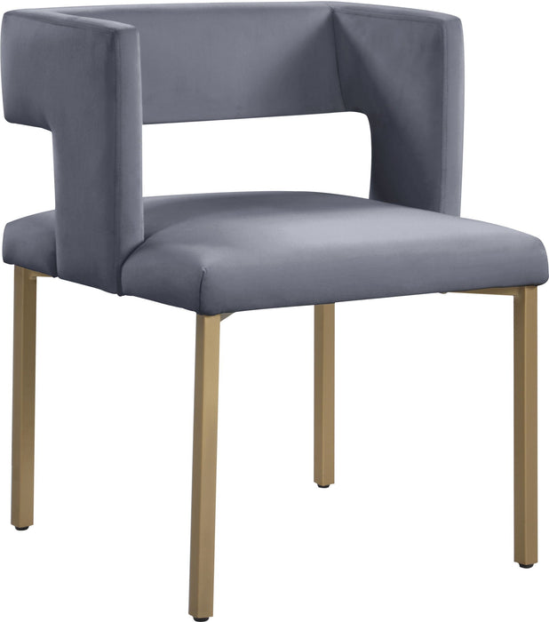 Caleb Velvet Upholstered Dining Chair