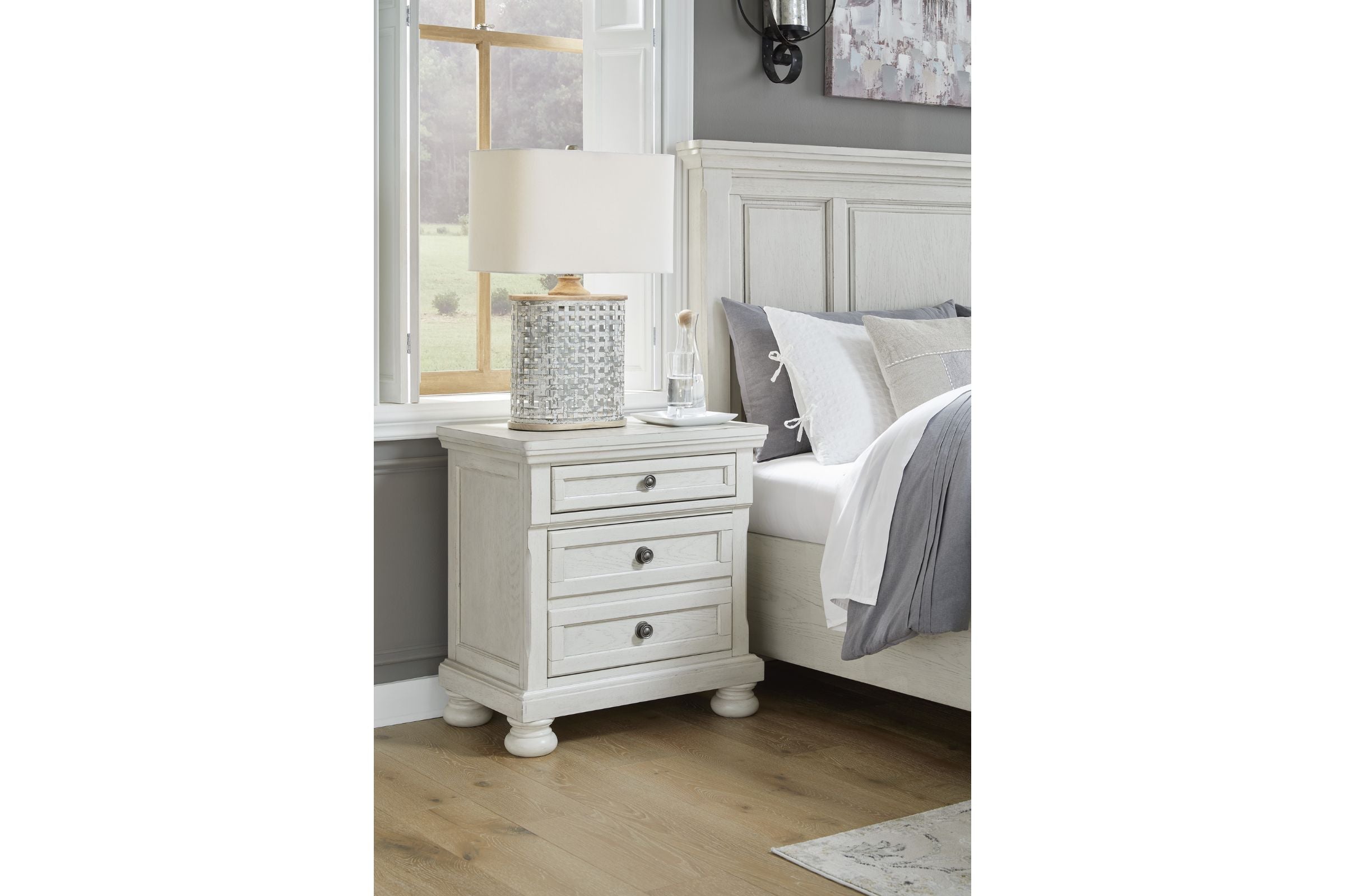 Robbinsdale Two Drawer Nightstand