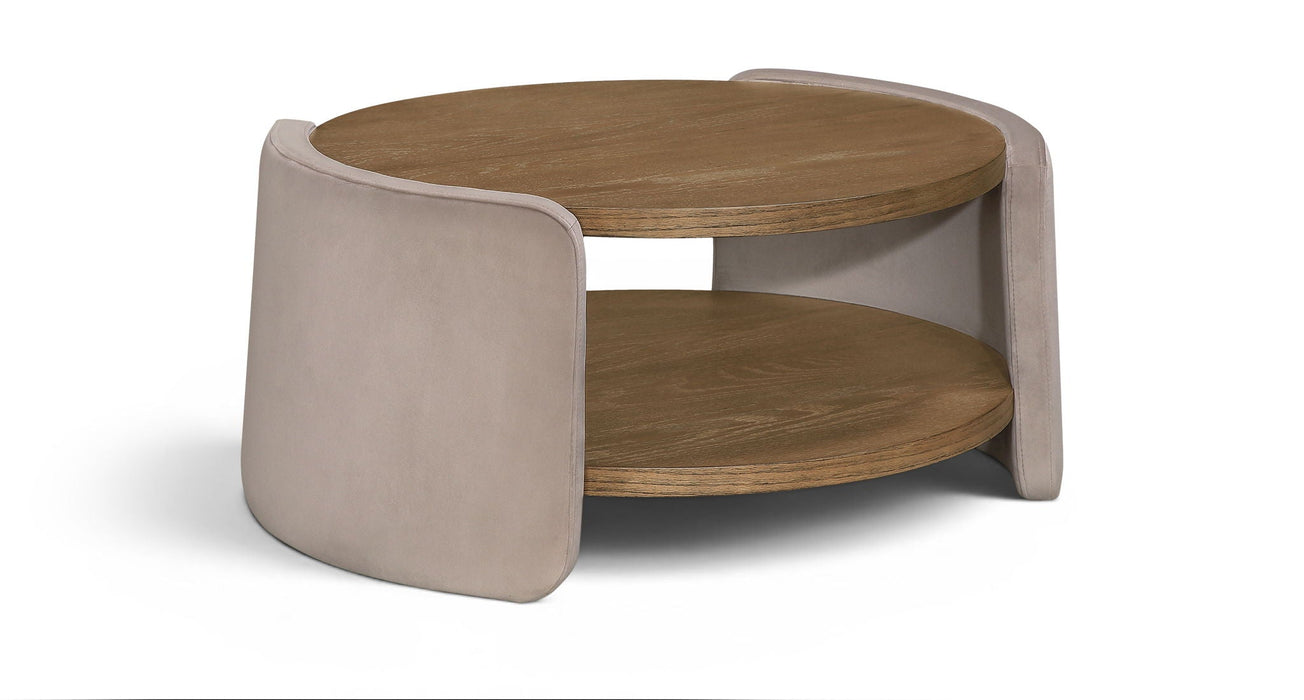 Wren Velvet And Oak Veneer Coffee Table