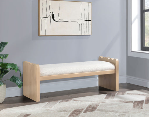 Sonia Velour Fur Fabric Upholstered Bench