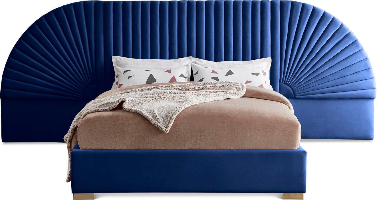 Cleo Velvet Upholstered Bed