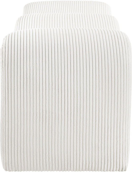 Willow Corduroy Fabric Upholstered Bench