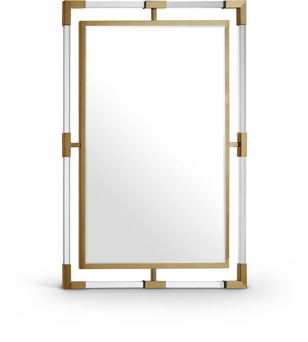 Ghost 28" W X 38" H Acrylic And Metal Frame Mirror