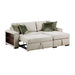 8548*3VC15ACLA2 2-Piece Sectional with Reversible Chaise, Pull-out Bed and Hidden Storage, Click Motion Back