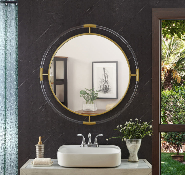 Ghost 34" W X 34" H Acrylic And Metal Frame Mirror