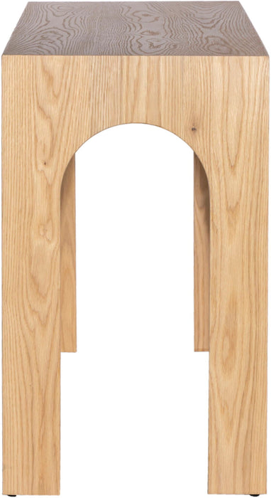 Arch Oak Wood Console Table