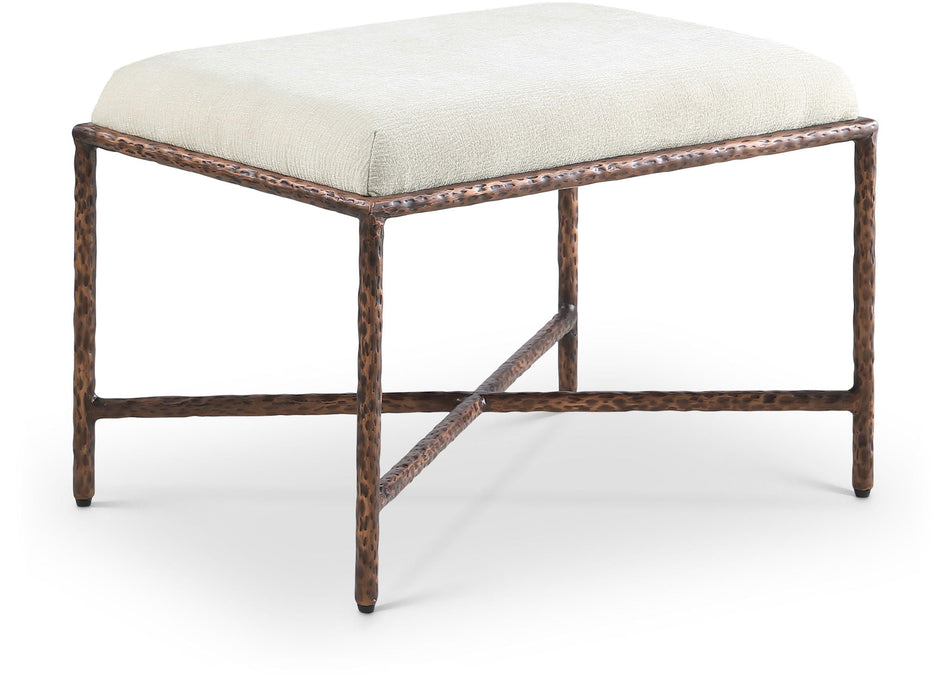 Valley Chenille Fabric Upholstered Bench