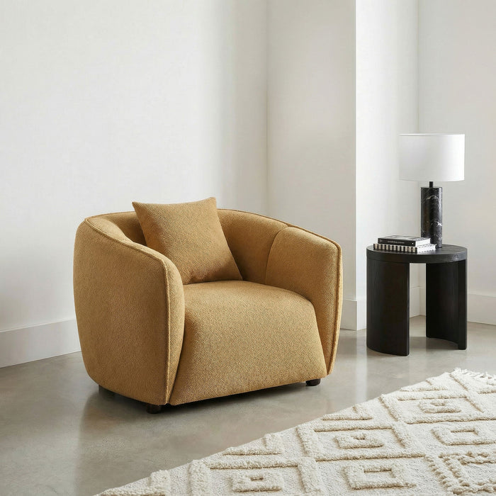 Aleisha Fabric Upholstered Accent Chair Sand