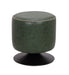 Round Vintage Upholstered Ottoman 5035-OT-GRN