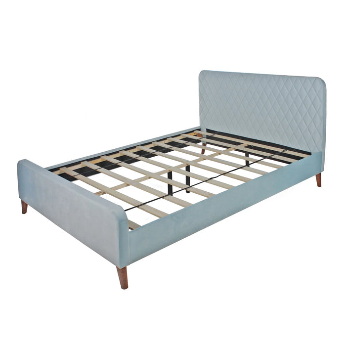 Roza Velvet Queen Bed